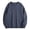 Blue, variant on Men's Long Sleeve Casual Solid Pullover Tops Holiday Crewneck Sweatshirt Comfortable Relaxed Fit Oversized Pullover Long Sleeve Crewneck Casual Tops
