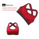 thumbnail image 5 of Mujer Yoga Fitness Stretch Entrenamiento Camiseta sin mangas Sin costuras Racerback Acolchado Sujetador deportivo (Rosa Rojo XXL), 5 of 5