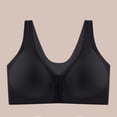 thumbnail image 6 of ylioge M-5X Womens Plus Size Bras Front Closure Wireless Push Up Bralettes Lightweight Solid Color No Show Back-Smoothing Support Lifting Underwear Bra, 6 of 8