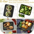 thumbnail image 3 of Mini Toaster Oven Pan, 9x7x1 Inch Small Baking Sheet Tray for Cookies Cake, Nonstick Carbon Steel Baking Pan for Bacon Steak, Nontoxic & Easy Clean, Heat & Warp Resistant, 3 of 7