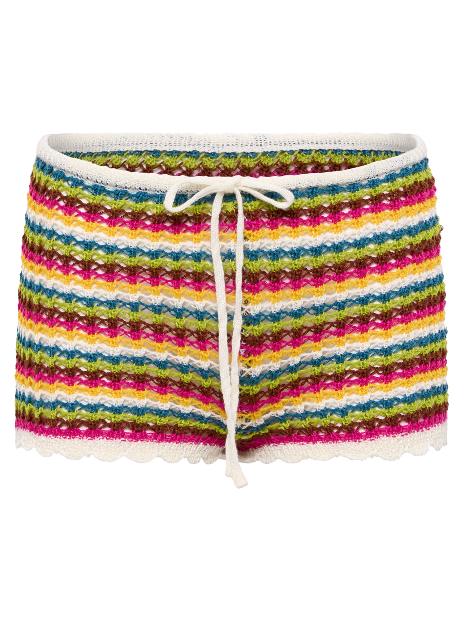 No Boundaries Women's New Adventures Crochet Shorts Cover-Up, Sizes XXS-XXL