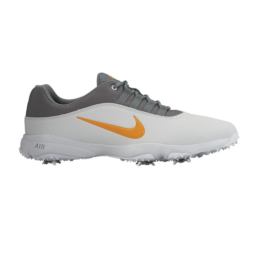 NEW Nike Air Rival 4 Golf Shoes Pure Platinum/Vivid Orange/Cool Gray 9