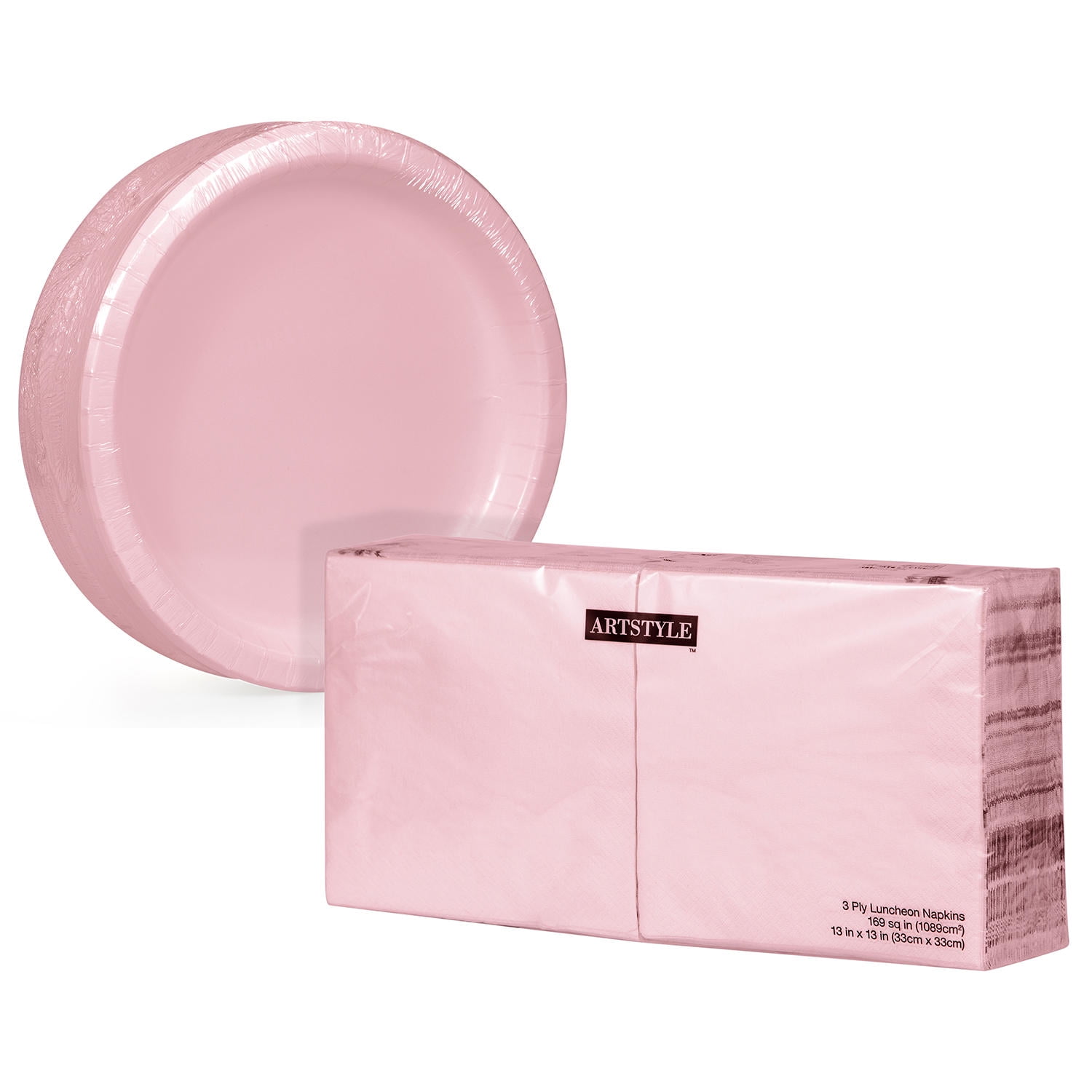 Artstyle Paper Plate and Napkin Kit, 290 ct. (Color Pastel Pink