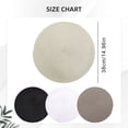 thumbnail image 2 of 1Pc Woven Placemats, 14.96inch Dining Table Mats, Heat Resistant Durable Placemats, Easy-Clean Kitchen Table Protectors, Rustic Farmhouse Decor, Reusable Non-Slip Place Mats for Everyday Use, 2 of 6
