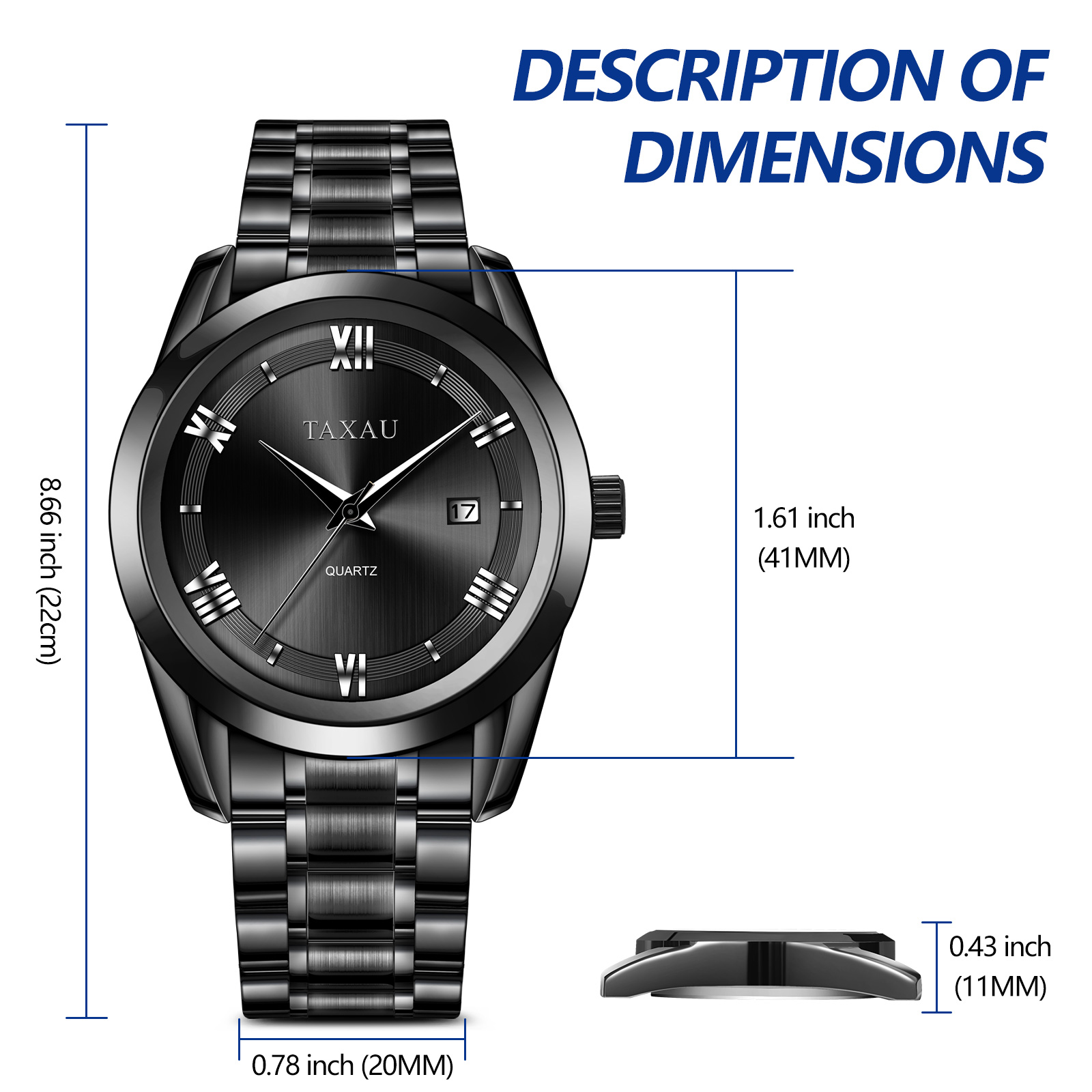 titan analog watch for men with day & date function
