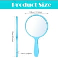 thumbnail image 2 of 25 Pcs Handheld Mirror with Handle Bulk, 3.94" L x 2.17" W, Small Portable Round Mirror for Kids Travel Makeup Classroom Camping Daily Use (Pink, Light Blue, Violet, Acid Blue, Sky Blue), 2 of 6