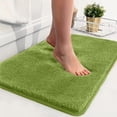 thumbnail image 7 of FastXmas Bathroom Rugs, Thick Soft Absorbent Rug, Microfiber Mats, Non-Slip Backing, Machine Washable Shower Floor Rugs, Bathroom Bathroom Mat for Home Decor Accessories, 23.6x15.7 Green, 7 of 7
