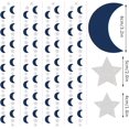 thumbnail image 2 of Dalrosia Moon Star Garland - 52FT Star Hanging Decoration Streamers Banner, Eid Ramadan Mubarak Decoration Birthday Wedding Baby Shower Party Decor, 2 of 7