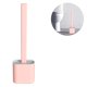 thumbnail image 2 of Cepillo de inodoro flexible de silicona para montaje en pared, varita de inodoro de pared Mango largo antideslizante Cerdas de silicona suave Limpie la esquina del inodoro fácilmente Vhermosa Limpieza y Botes de Basura, 2 of 8