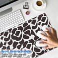 thumbnail image 4 of Long Mouse Pads for Desk,White and Black Of Leopard Print Desk Mats on Top Of Desks, Desk Mouse Pad Extra Large with 3mm Non-Slip Base and Stitched Edge for Gaming,Office,Work,Home 31.5"x15.7", 4 of 6