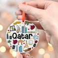 thumbnail image 4 of Qatar Christmas Ornament, Ceramic/Acrylic Ornament, Holiday Festival Ornament, Gift for Mom, Romantic Valentine Decoration, 2025 Edition, Holiday Tree Decoration, 4 of 5