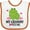 White and Orange, variant on Inktastic My Grammy Loves Me Granddaughter Girls Baby Bib