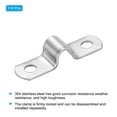 thumbnail image 3 of Unique Bargains 8mm Rigid Pipe Strap Clamp, 10 Pcs 304 Stainless Steel Two Hole U-shape Tube Clip, 3 of 5