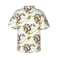 thumbnail image 4 of Xecao Snake And Moon print Hawaiian shirt - a stylish short-sleeve button-down for men, perfect for casual beach and tropical outings., 4 of 9