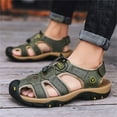 thumbnail image 2 of LASUDRAA Mens Sandals Fisherman Hiking Sandals Casual Beach Shoes Closed Toe, 2 of 9