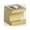 Satin Brass, variant on Alno C853-34-PC Contemporary Swarovski Crystal Cabinet Square Knob Chrome