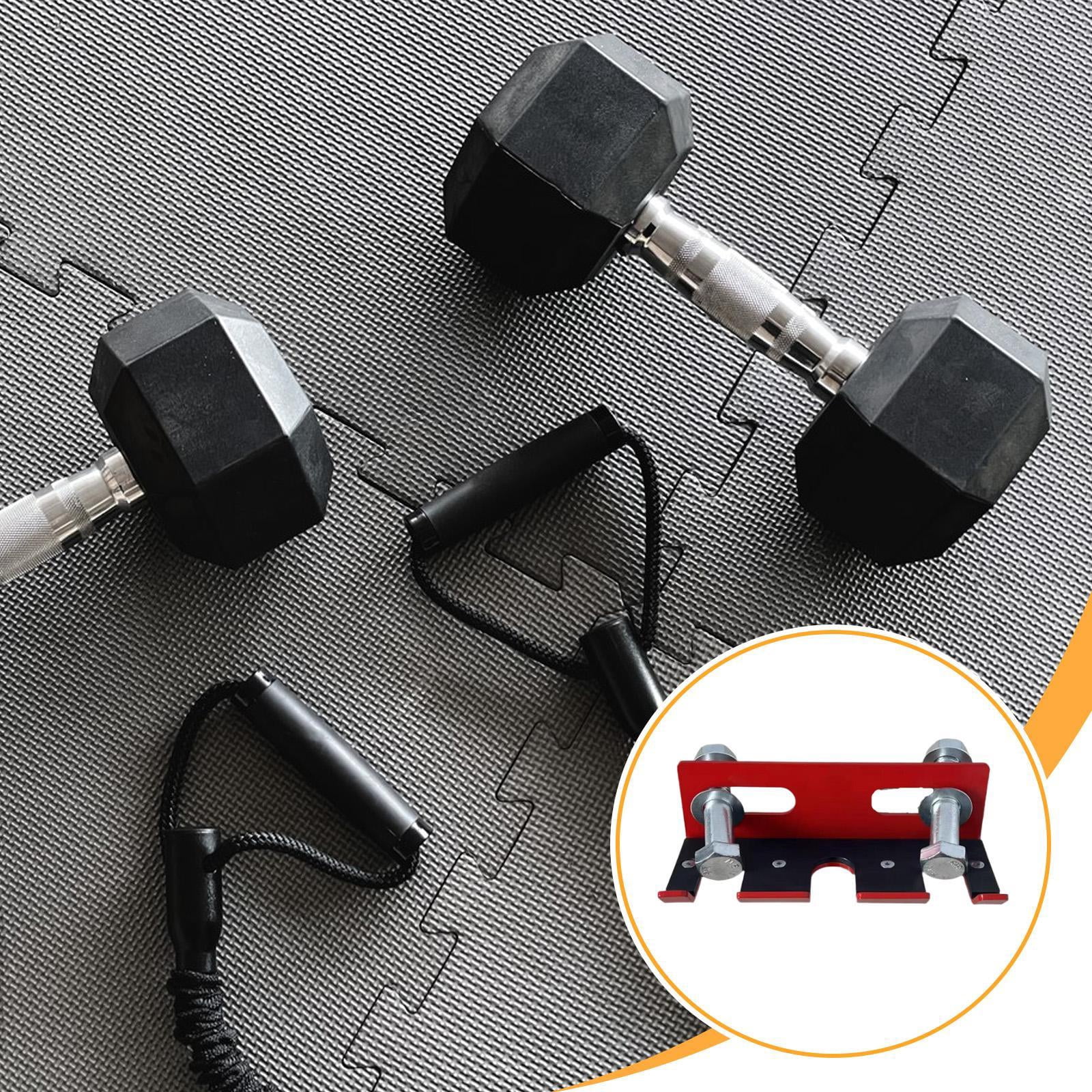 DimyFew Barbell Holder for Squat Rack for Bench Press Rack Heavy Duty Barbell Hanger Red