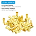 thumbnail image 3 of Uxcell 60Pcs Brass Compression Insert Compression Insert Tube Support for 5/16" OD Tube, 3 of 6