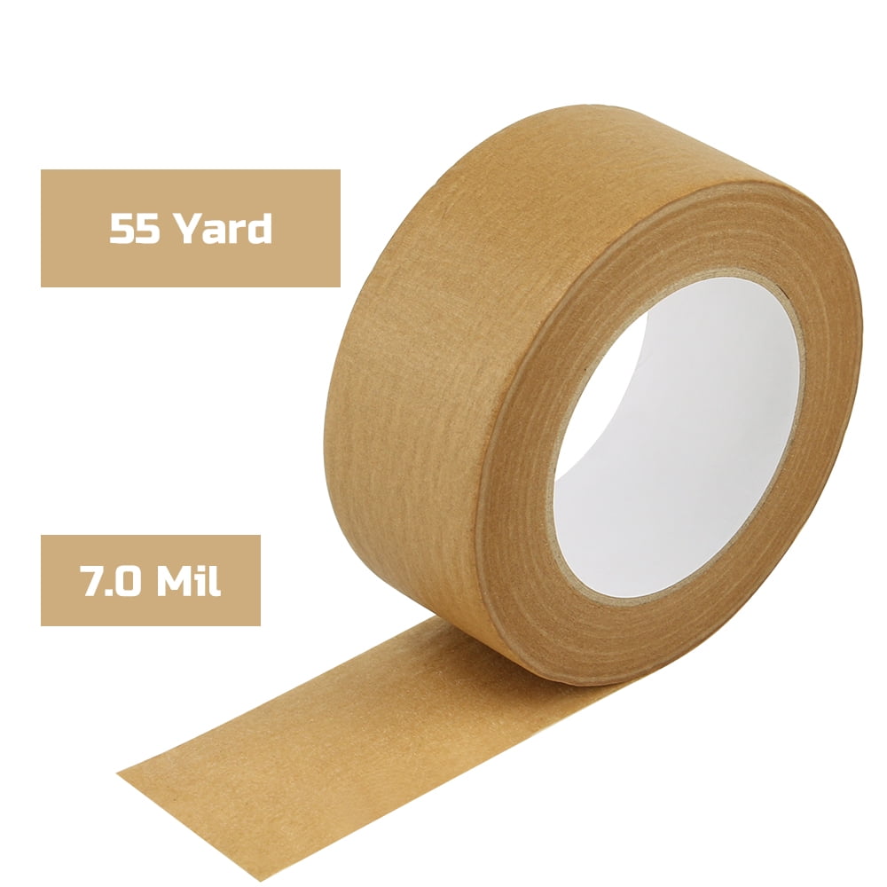 Leopcito Brown Kraft Paper Tape, WTNPZ-B206-BN, 6 Rolls x 2 inch x 55 Yard x 7 Mil