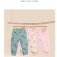 thumbnail image 6 of Beilxfa 2-Pack Unisex Baby Toddler Elastic Jogger Pants 100% Cotton Bottoms For 0-24M Baby Boys & Girls Spring Summer Trousers, 6 of 6