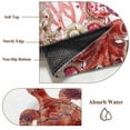 thumbnail image 6 of Ocean Red Turtles Round Area Rug 4Ft Washable Circle Rugs for Bedroom Dining Room, Coastal Coral Nautical Seagrass Flowers Non-Slip Carpet Floor Mats Indoor Outdoor Carpet Runner Aesthetic Home Decor, 6 of 8