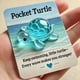 thumbnail image 1 of Recuerdo De Tortuga De Bolsillo, Regalo De Resina Para Animar, Tarjetas De Afirmaciones Positivas, Símbolo Portátil Para Aliviar La Ansiedad, Regalo Especial Para Amigos, Cumpleaños O Aniversario., 1 of 8