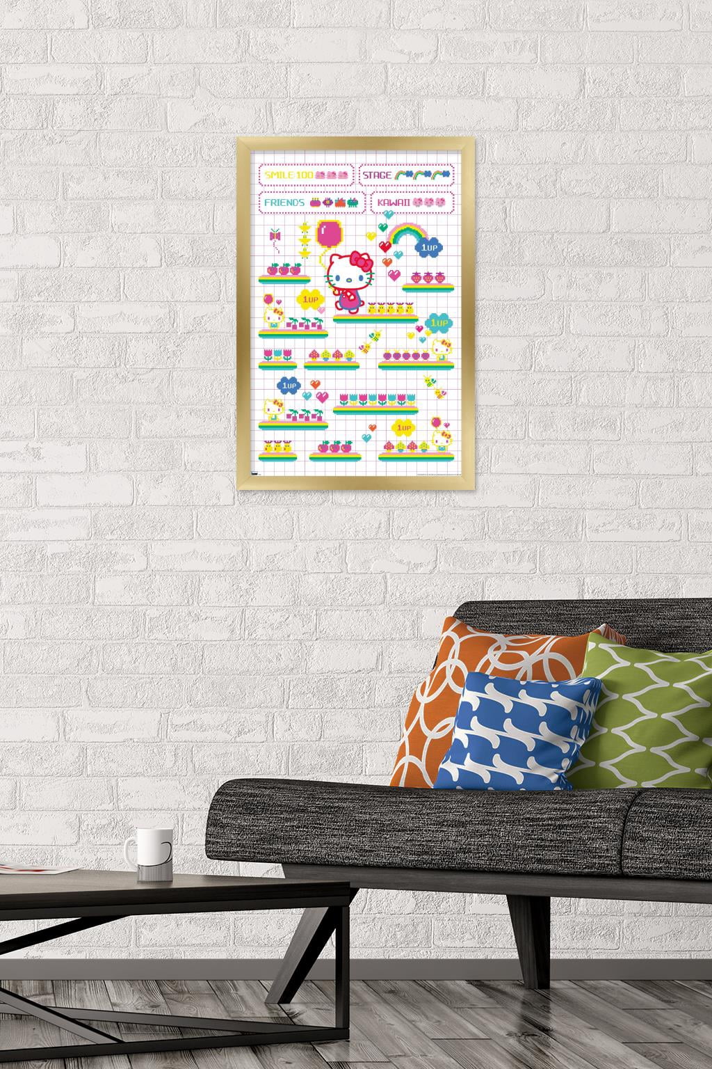 Hello Kitty - Arcade Wall Poster, 14.725" x 22.375" Framed