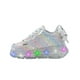 thumbnail image 2 of Tenis Para Niña Con Luces Led Color Plateado Moño Bonitos plateado 22, 2 of 6
