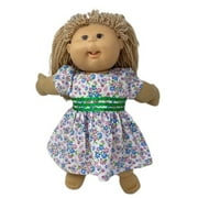 Doll Clothes Superstore Flower Dress Ribbon Trim Fits Cabbage Patch Kid And Baby Dolls