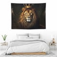 thumbnail image 3 of ONETECH  The Lion Tapestry: Religious Scripture Décor And Christian Gift, Featuring The Lion Of Judah, For Bedroom, Living Room, Dorm, Or Home Décor Backdrop, 3 of 7