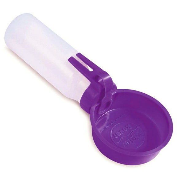 Water Rover m?s grande para perros Dispensador de agua Travel Walking Water Bowl & Attached Bottle 4-Inch Bowl & 26-Ounce Bottle - Purple Water Rover 2252XPLW