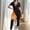 #007-Navy, variant on Women's Full Body Sauna Sweat Suit - Thermal Slimming Suit for Rapid Sweat & Calorie Burn, Breathable Quick-Dry Fit for Workout, Hot Yoga, Running, Weight Loss