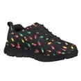 thumbnail image 4 of Uourmeti Boys Sneakers Size 3 Girls Little Kid Trainer with Christmas Lights Print Knitted Mesh Sports Shoe Lace Up Athletic Running Shoes for Xmas Outfit, 4 of 7