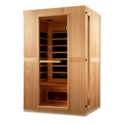 Maxxus 2-Person Low EMF FAR Infrared Sauna, Canadian Hemlock, Chromotherapy Lighting, Bluetooth