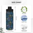 thumbnail image 3 of Yiaed Bicycle Colorful Print Sports Insulated Kettle Bottle Reusable Stainless Steel Insulated Cup, Outdoor Portable Casual Stainless Steel Insulation Cup, 3 of 7