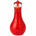 thumbnail image 5 of Handcrafted Planter Chicken Long Neck Colorful Chicken Red Resin Vases, 5 of 7