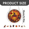 thumbnail image 2 of Ciozy Halloween Ghost Acrylic Puzzle Sun Catcher, DIY Acrylic Window Hanging Decor, Spooky Cute Sun Catcher Ornament for Home Garden Patio Wall Decoration, 5.9 Inch, 2 of 6