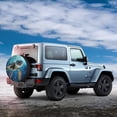 thumbnail image 5 of Fotbe Watercolor Turtle Spare Tire Cover Thickening Universal Fit for Jeep, Trailer, RV, SUV, Truck, Tough Tire Wheel Soft Cover-14 inch, 5 of 9