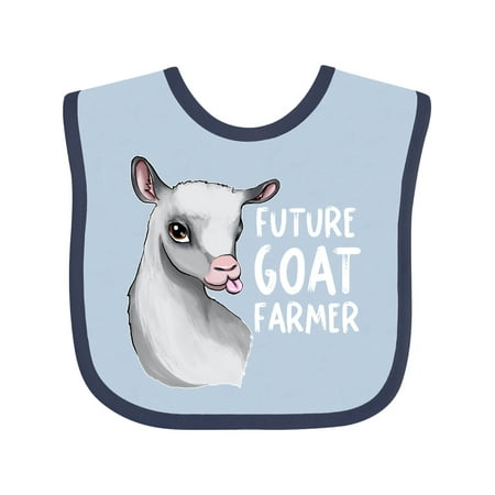 

Inktastic Future Goat Farmer Gift Baby Boy or Baby Girl Bib