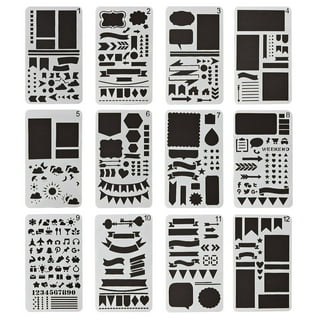Plastic Planner Stencil 2 / Bullet Journal Stencil/RVS planner stencil –  DokkiDesign