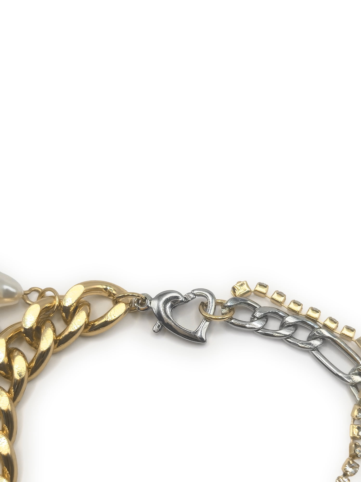 No Boundaries Women's Gold Tone and Silver Tone Charm Bracelet
