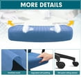 thumbnail image 3 of Lacoo Mid-Back Office Desk Chair Ergonomic Mesh Task Chair with Lumbar Support, Blue, 3 of 8