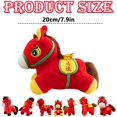 thumbnail image 4 of 2026 Year of The Horse Plush Mascot Ornament - 1 Piece Set Red Horse Figurine for Chinese New Year Home Decor, Desk Decoration, Lunar New Year Celebration Supplies, 4 of 5