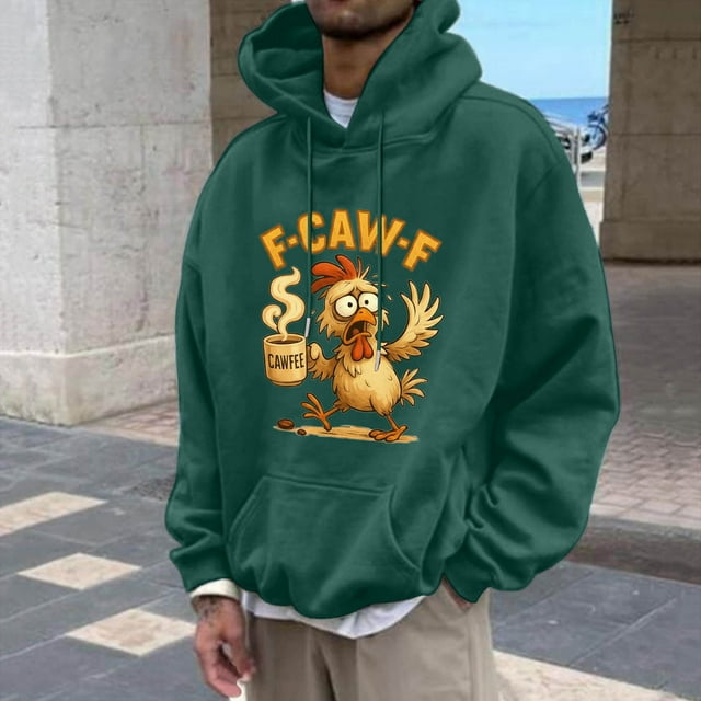 WILLBEST Sudadera con Capucha y Estampado Gráfico Divertido, Informal, De Mezcla Suave, Cómoda, para Uso Diario Mediana