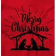 thumbnail image 2 of Merry Christmas Jesus Nativity Scene Womens Slim Fit Graphic Tee Brisco Brands L, 2 of 5