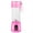 Pink, variant on Portable Blender USB Rechargeable, Personal Size Blender for Shakes and Smoothies, Strong Cutting Power with Six Blades, Mini Juicer Cup for Sports, Travel and Outdoors