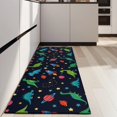 thumbnail image 4 of Space Dinosaur Pattern Kitchen Rug Mat,Kitchen Runner Rugs Non Skid Washable,Decorative Kitchen Floor Mats for Kitchen,Sink,Laundry,17"X47", 4 of 5