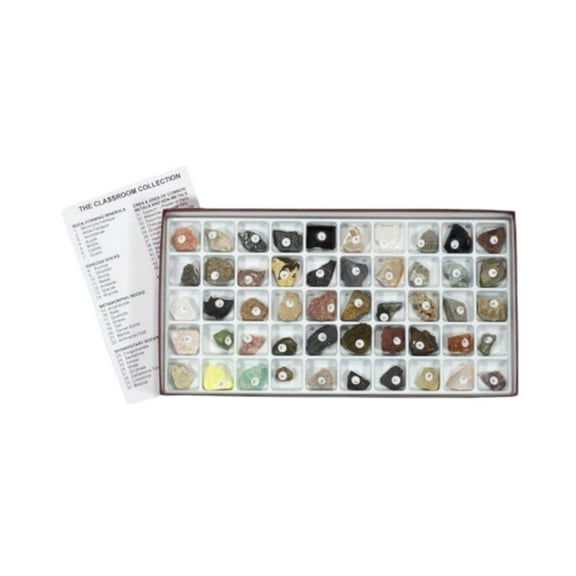 Rocks & Minerals Classroom Collection With 50 Specimen
