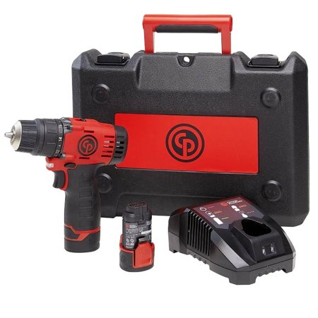UPC: 0015451722258 | Chicago Pneumatic CP8528K 12-Volt 3/8-Inch Chuck Cordless Drill Driver Kit