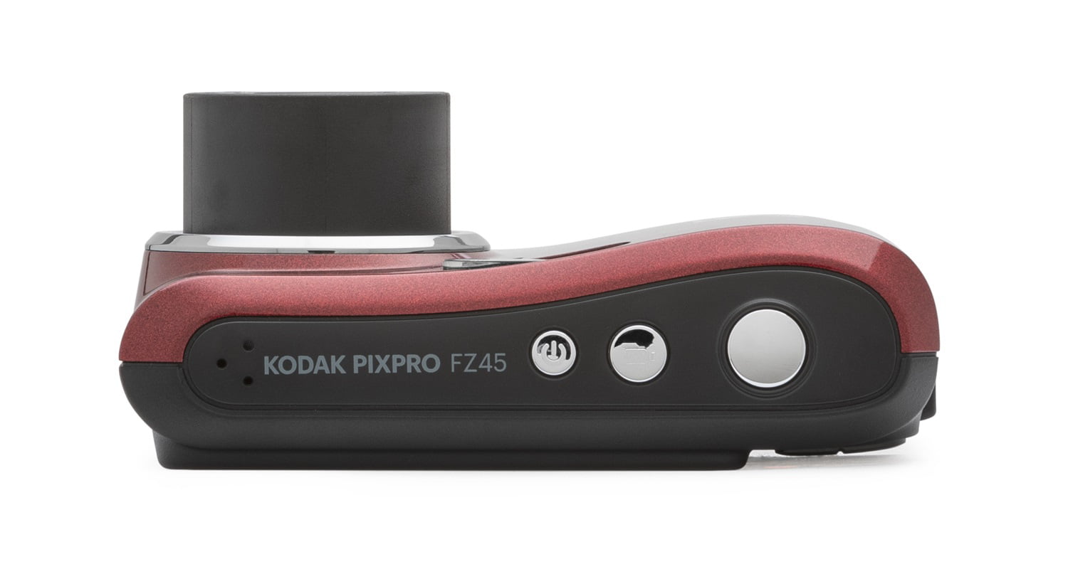Kodak PIXPRO FZ45 Friendly Zoom Digital Camera (Red) Memory Card and  Batteries 